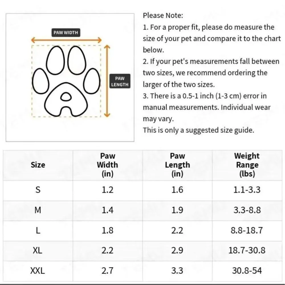 Pet Rain Shoes For Dog & Cat, Waterproof Dog Rain Shoes Snow Boots, Anti-slip Pe